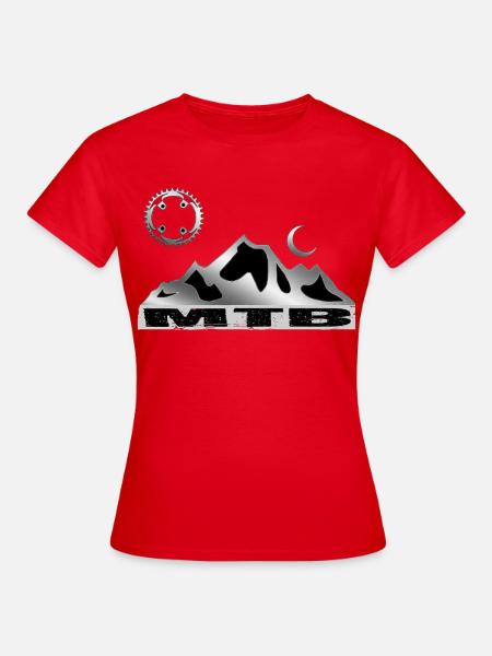 MTB bike - Frauen T-Shirt - Rot