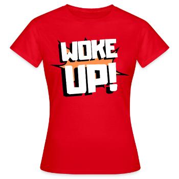 Réveillé - T-shirt Femme - rouge - Devant - AI Model Female 172 dark (172cm)