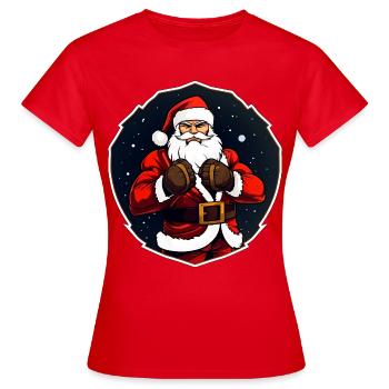 Combattant de Noël - T-shirt Femme - rouge - Devant - AI Model Female 172 dark (172cm)