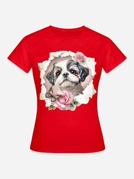Shih Tzu - Frauen T-Shirt - Rot