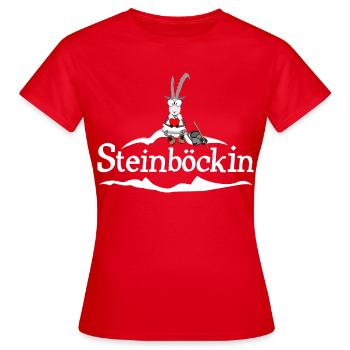 Jeu de mots sur le Capricorne - T-shirt Femme - rouge - Devant - AI Model Female 172 dark (172cm)