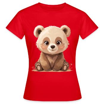 Cuddly bears in the sunlight - Women's T-Shirt - red - Front - AI Model Female 172 dark (172cm)