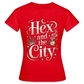 Witchcraft Hex And The Spellcaster Astrology Wicca - Women's T-Shirt - red - Front - AI Model Female 172 dark (172cm)
