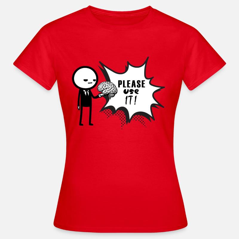 pls_use_it - Frauen T-Shirt - Rot