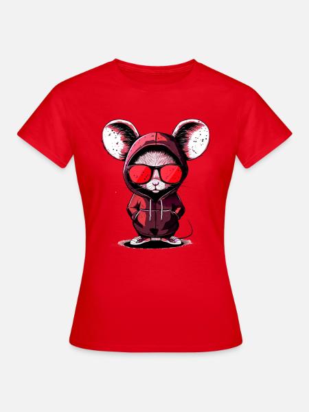 cooles Design - Frauen T-Shirt - Rot