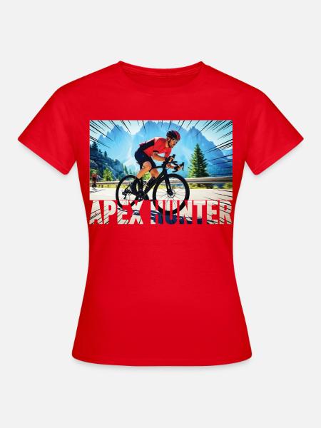 APEX HUNTER Mountainbiker - Frauen T-Shirt - Rot