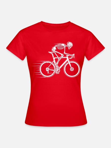 Fahrrad Rennrad Radfahrer Bikesport Mountainbike - Frauen T-Shirt - Rot