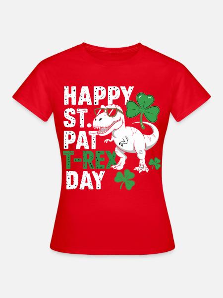 St Patrick's Rex Day Tee - Frauen T-Shirt - Rot