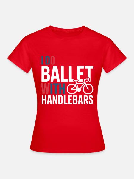 Professionelle Fahrradakrobatik-Performancekunst - Frauen T-Shirt - Rot