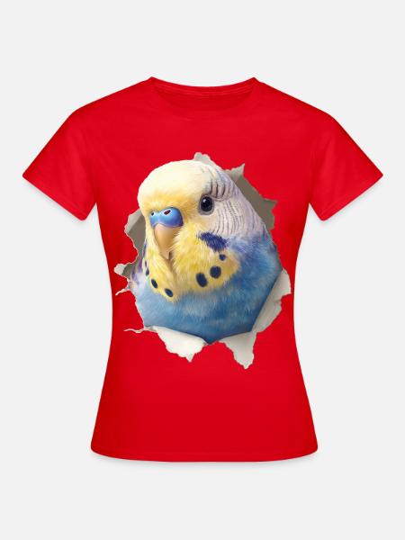 Wellensittich - Frauen T-Shirt - Rot
