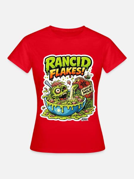 Ekelhaftes Schädelflockenmonster - Frauen T-Shirt - Rot