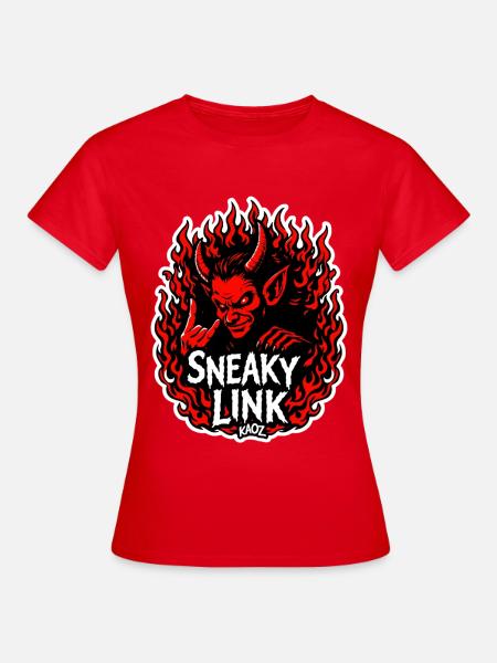 Infernalischer Hinterhältiger Link - Frauen T-Shirt - Rot