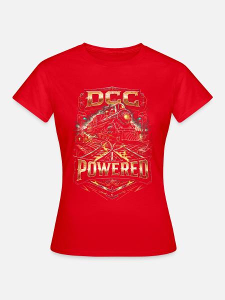 Modelleisenbahn Eisenbahn DCC Powered - Frauen T-Shirt - Rot