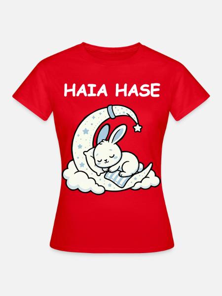 Haia Hase Kaninchen - Frauen T-Shirt - Rot