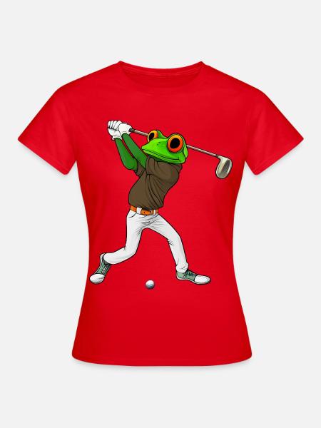 Frösche Golf - Frauen T-Shirt - Rot