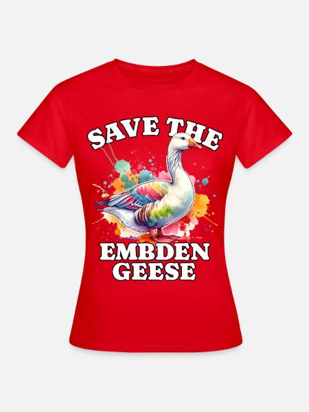 Emdengans Save Embden Goose - Frauen T-Shirt - Rot