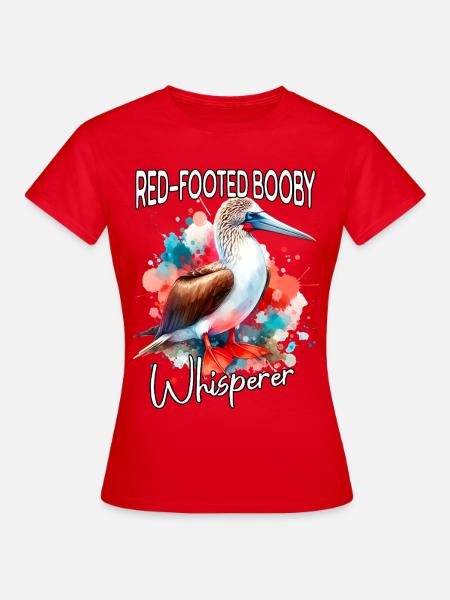 Rotfusstölpel Flüsterer - Frauen T-Shirt - Rot