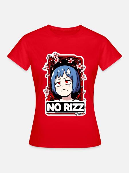 Kein Rizz Sakura Kummer - Frauen T-Shirt - Rot