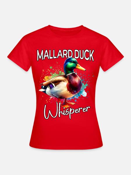 Stockente Flüsterer - Frauen T-Shirt - Rot