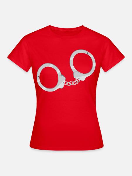 Handschellen - Frauen T-Shirt - Rot
