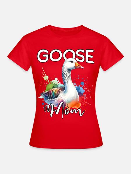 Gans Mama - Frauen T-Shirt - Rot