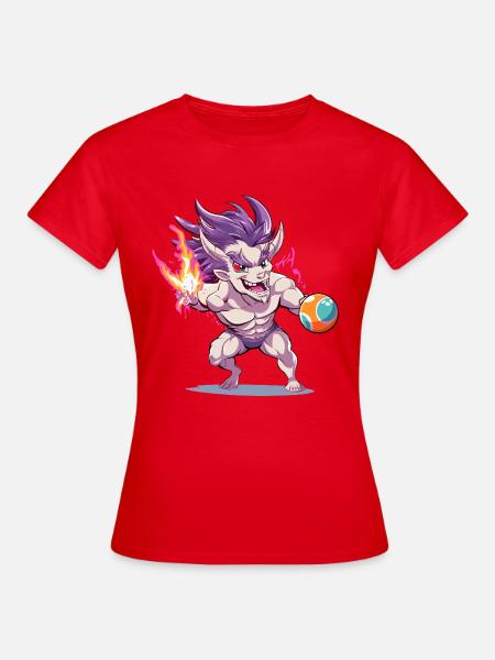 Flammenkobold Arena Held - Frauen T-Shirt - Rot