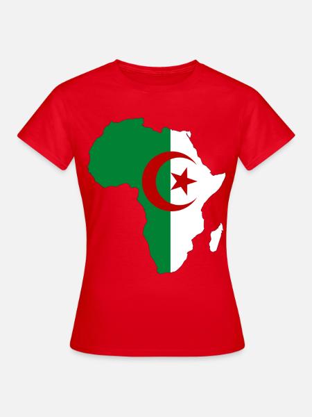 Algerien_Flagge_Afrika - Frauen T-Shirt - Rot