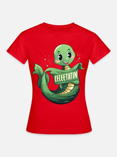 Celetatin Schildkröte Cartoon - Frauen T-Shirt - Rot