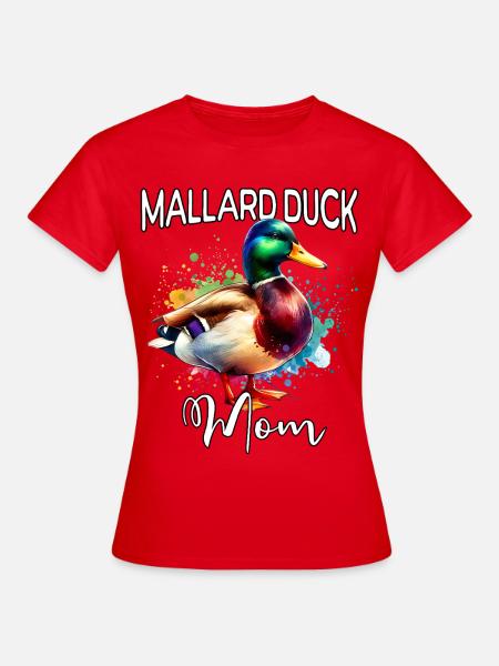 Stockente Mama - Frauen T-Shirt - Rot