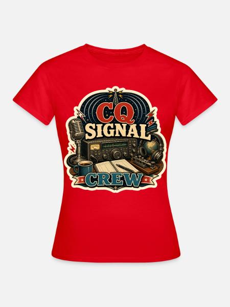 CQ SIGNAL CREW - Frauen T-Shirt - Rot
