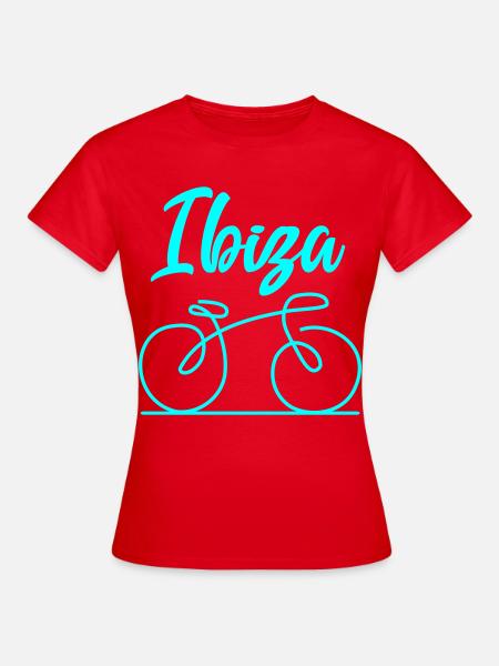Ibiza Radrad - Frauen T-Shirt - Rot