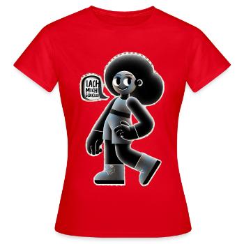 Afrofreund Lebensfreude Illustration - Frauen T-Shirt - Rot - Vorne - AI Model Female 172 dark (172cm)