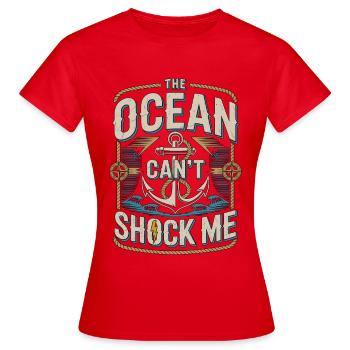 Électricien Maritime, l’Ingénieur Maritime ne peut pas être maritime. - T-shirt Femme - rouge - Devant - AI Model Female 172 dark (172cm)