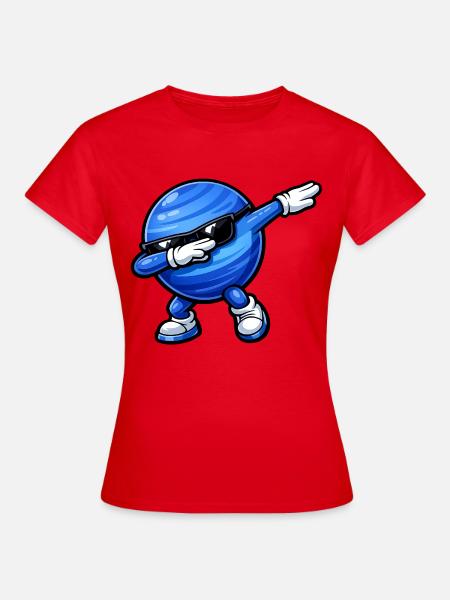 Dabbing Neptun - Frauen T-Shirt - Rot