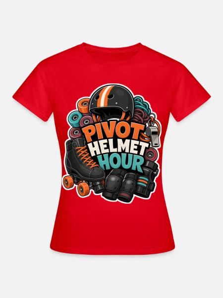 PIVOT HELMET HOUR - Frauen T-Shirt - Rot