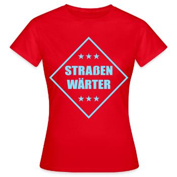 Straßenwärter - Frauen T-Shirt - Rot - Vorne - AI Model Female 172 dark (172cm)