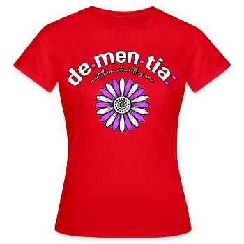 Rencontrez-les là où ils sont conscients de la démence - T-shirt Femme - rouge - Devant - AI Model Female 172 dark (172cm)