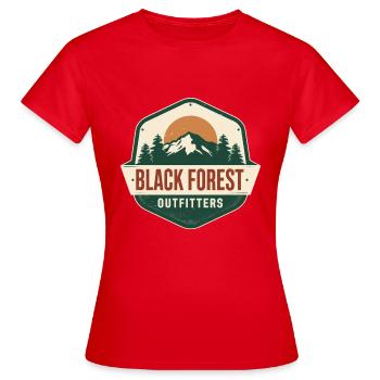Schwarzwald Black Forest Heritage Badge - Women's T-Shirt - red - Front - AI Model Female 172 dark (172cm)