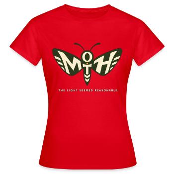 MOTH – The Light Seemed Reasonable - Women's T-Shirt - red - Front - AI Model Female 172 dark (172cm)