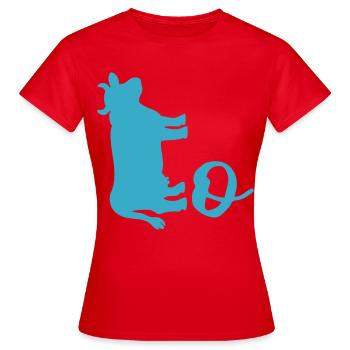 Vache suédoise - T-shirt Femme - rouge - Devant - AI Model Female 172 dark (172cm)