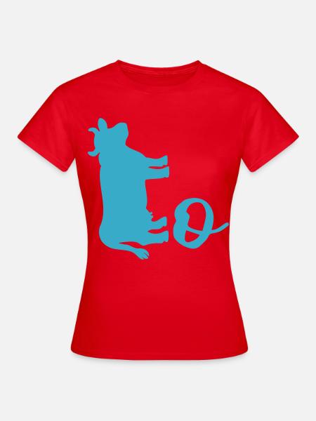 Schwedische Kuh - Frauen T-Shirt - Rot