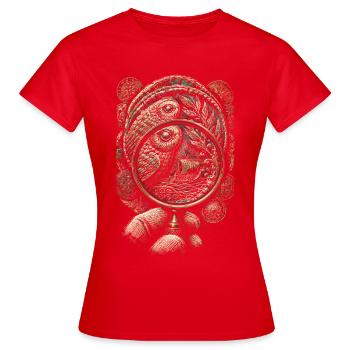 Collectionneur de pièces Numismatique, Collection de pièces - T-shirt Femme - rouge - Devant - AI Model Female 172 dark (172cm)