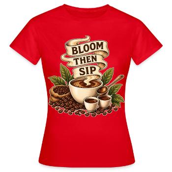ÉCLORE PUIS SIROTER - T-shirt Femme - rouge - Devant - AI Model Female 172 dark (172cm)