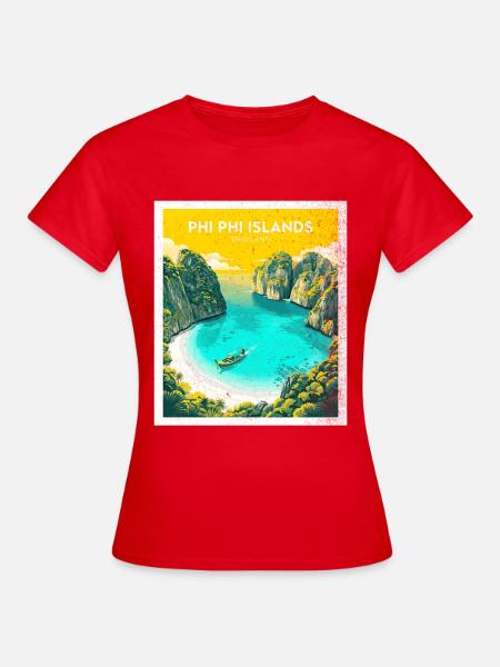 Phi Phi Island Thailand - Frauen T-Shirt - Rot