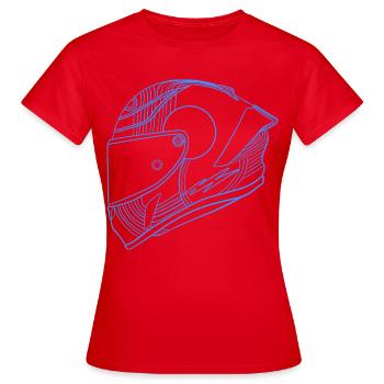 Helmet - Women's T-Shirt - red - Front - AI Model Female 172 dark (172cm)