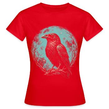 Rabe Raben - Frauen T-Shirt - Rot - Vorne - AI Model Female 172 dark (172cm)