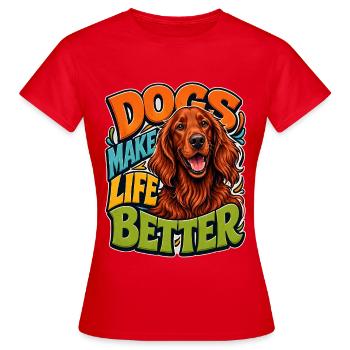Irish Setter - Women's T-Shirt - red - Front - AI Model Female 172 dark (172cm)