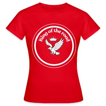 Roi de la Route - T-shirt Femme - rouge - Devant - AI Model Female 172 dark (172cm)