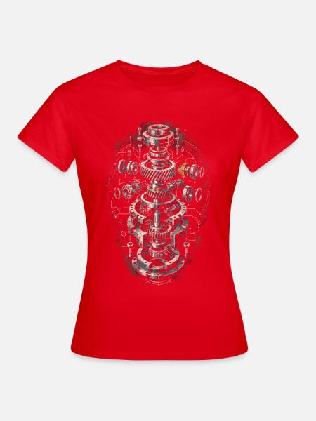 Industriemechaniker Maschinenmonteur - Frauen T-Shirt - Rot