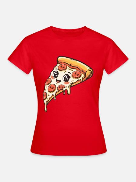 Pizza Slice - Frauen T-Shirt - Rot